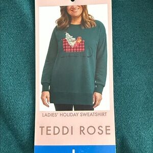 Teddi Rose ladies crewneck holiday sweatshirt